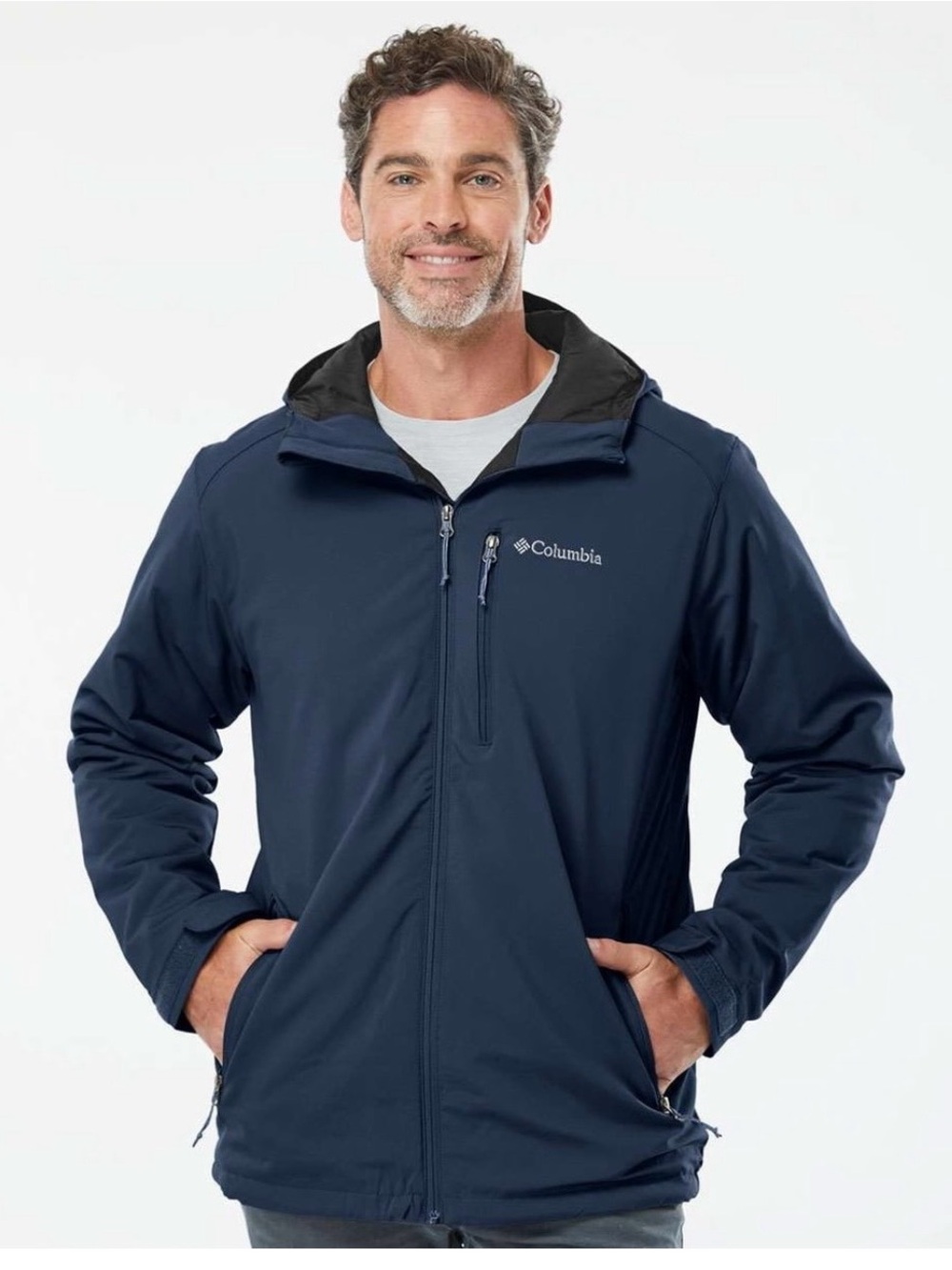 Columbia Men's Midnight Blue Gate Racer Softshell Jacket - Size Large